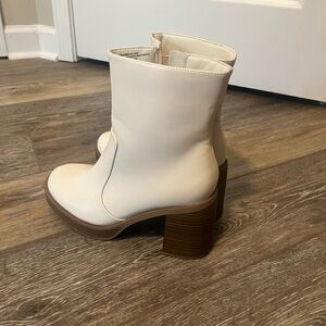 Cream colored boots